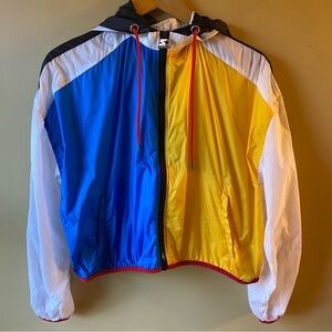 STARTER Black Label Semi-Sheer Colorblocked Jacket Women’s Large READ
